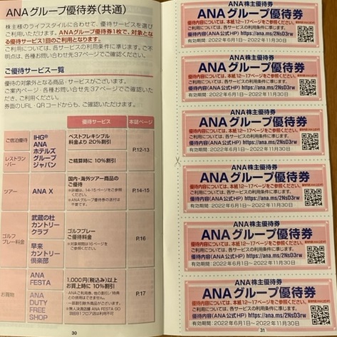 【グループ】 ヤフオク! - ANAグループ 優待券 カード
